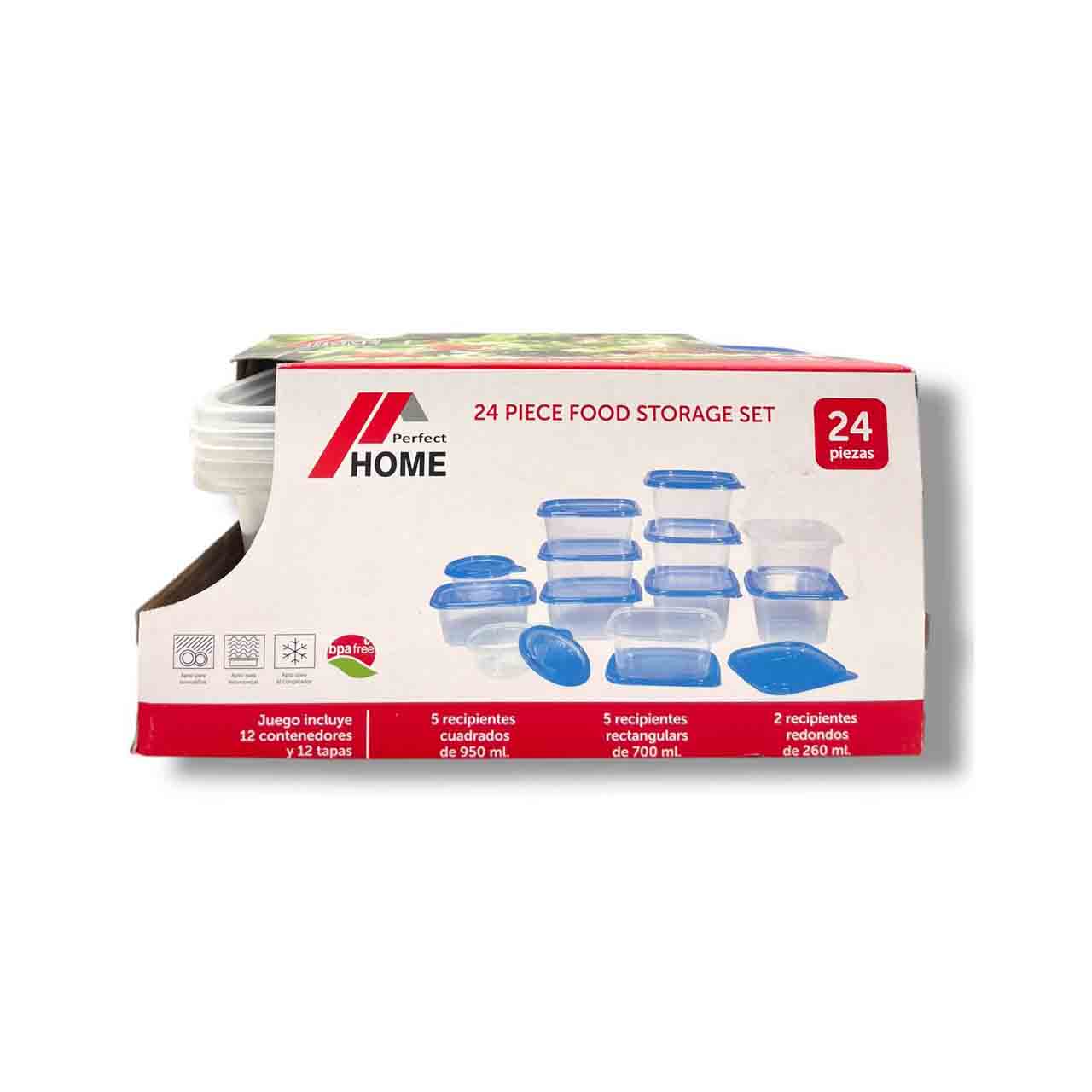 Product image for 24-Piece Food Storage Set (x12 pcs)