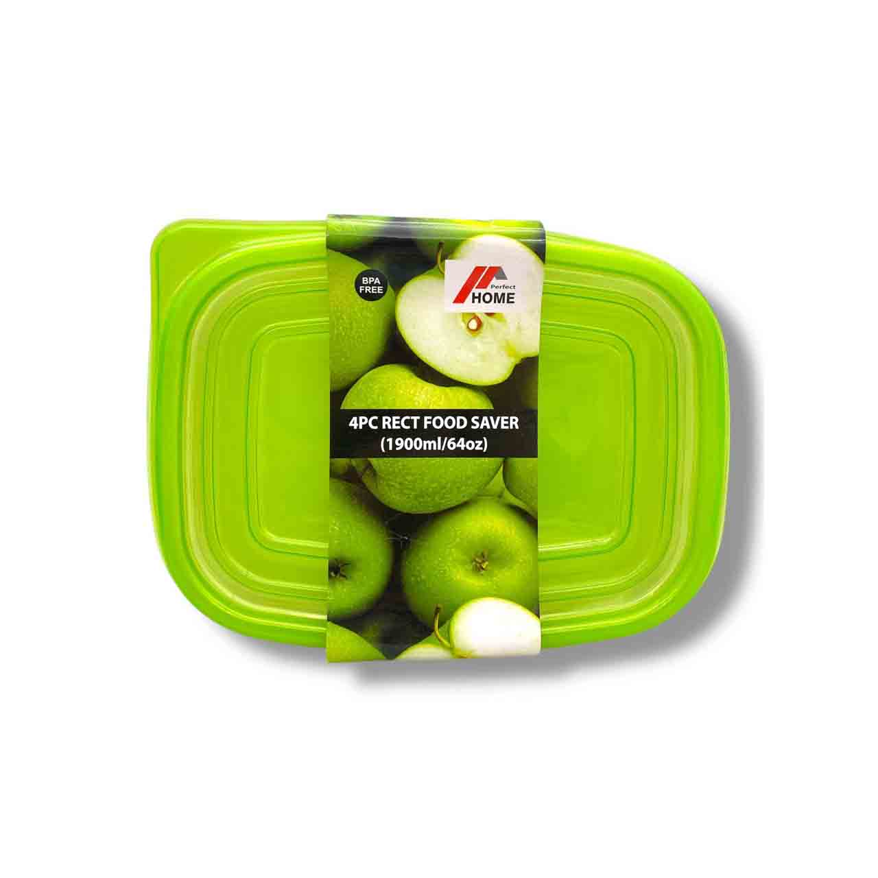 Product image for 4-Piece Rectangular Food Saver Set (x24 pcs)
