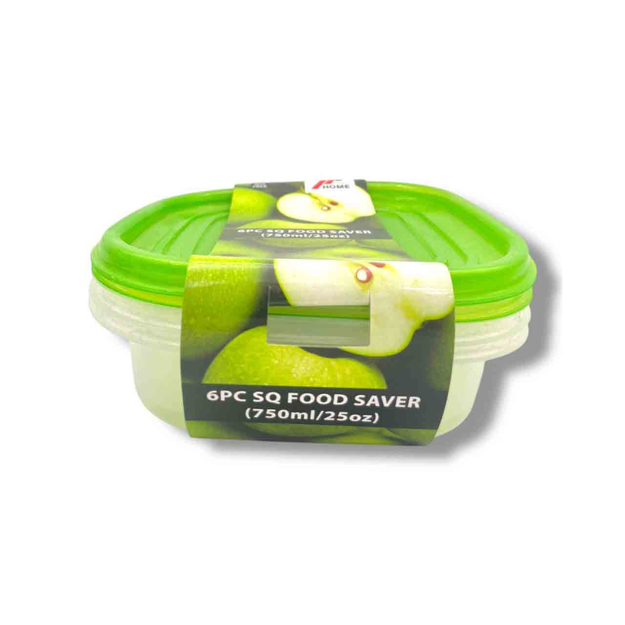 Product image for 6-Piece Square Food Saver Set (x48 pcs)