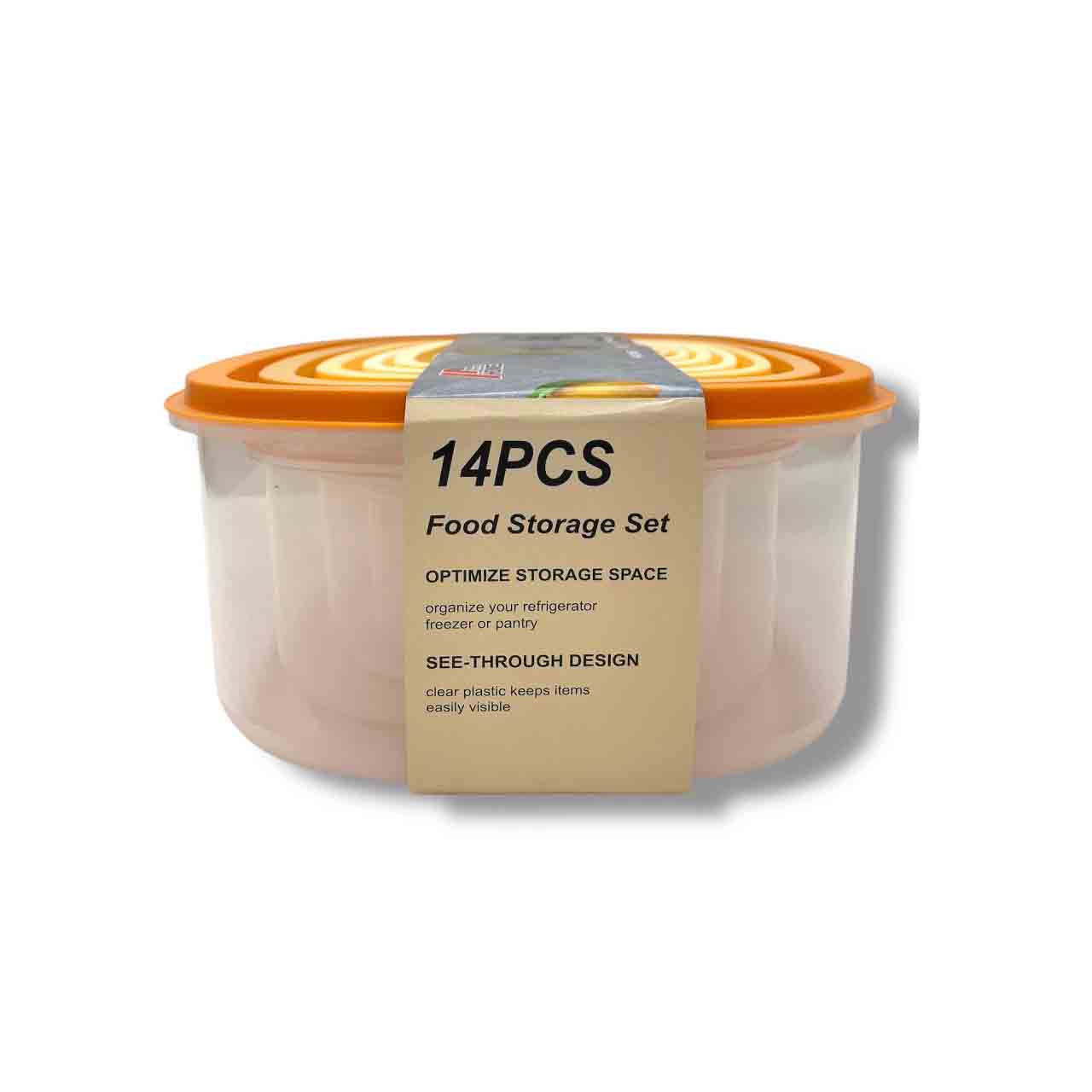 Product image for 14-Piece Food Storage Set (x12 pcs)