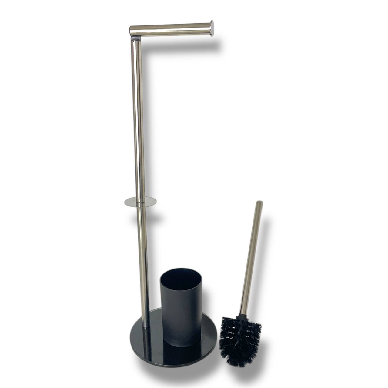Product image for Toilet Paper Holder & Toilet Brush Holder (x4 pcs)